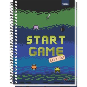 Caderno 10X1 Capa Dura Game Over 160FLS. - Imagem 4
