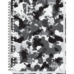 Caderno Espiral 1/4 Capa Dura Camuflagem 96FLS. - Imagem 3