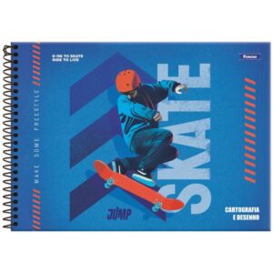 Caderno Desenho Univ Capa Dura Jump 96FLS. - Imagem 2