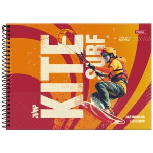 Caderno Desenho Univ Capa Dura Jump 96FLS. - Imagem 3