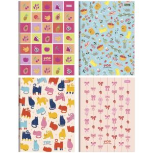 Caderno Brochurao Capa Dura Pop Collection 96FLS. - Imagem 1