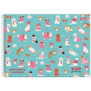 Caderno Desenho Univ Capa Dura Pop Collection 96FLS. - Imagem 2