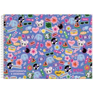 Caderno Desenho Univ Capa Dura Pop Collection 96FLS. - Imagem 3