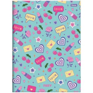 Caderno Brochurao Capa Dura Fuzy 80FLS. - Imagem 2
