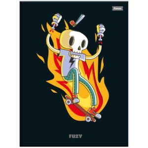 Caderno Brochurao Capa Dura Fuzy 80FLS. - Imagem 4