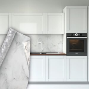 Plastico Adesivo 45CMX10M Fantasia Marmore 0,80 - Imagem 2