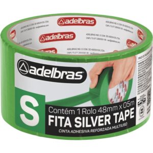 Fita de Alta Resistencia Silver Tape Verde 48MMX5M. - Imagem 1