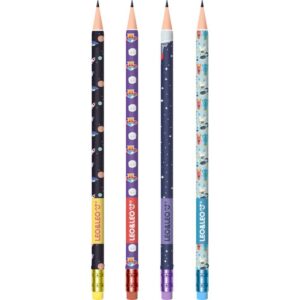 Lapis Preto Redondo Decorado Astronauta Hb C/Borracha 4MOD. - Imagem 2