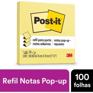 Bloco de Recado Post-It 76X76MM Amarelo 100FLS. - Imagem 2