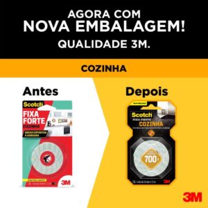 Fita Fixa Forte Cozinha 24MMX1,5M - Imagem 2