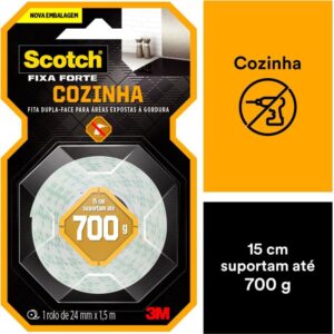 Fita Fixa Forte Cozinha 24MMX1,5M - Imagem 7