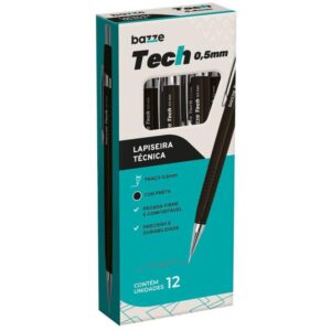 Lapiseira 0.5MM Bazze Tech Preto - Imagem 1