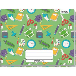 Caderno Caligrafia Capa Dura Decorado 96F 1/4 Broch.horiz. - Imagem 3
