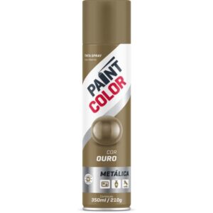 Tinta Spray Paintcolor 400ML Metalica Ouro - Imagem 1