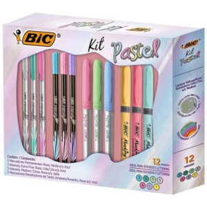 Kit Escolar Pastel C/12 Itens - Imagem 1