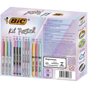 Kit Escolar Pastel C/12 Itens - Imagem 3