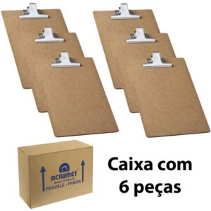Prancheta Duratex Oficio Mdf C/Prendedor Metal - Imagem 2