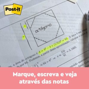 Bloco de Recado Post-It Transparente 73X73MM C/36 Fls. - Imagem 3