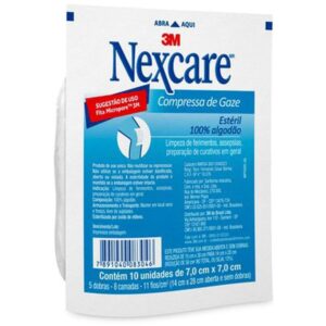 Produtos Farma Nexcare Gaze Esteril C/10 Unid - Imagem 1