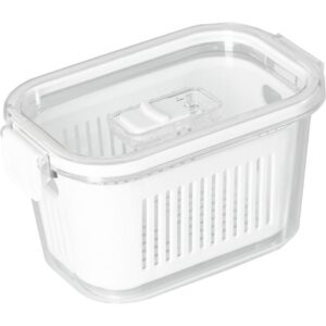 Pote Acrilico Hermetico Slim 1780ML Branco - Imagem 1