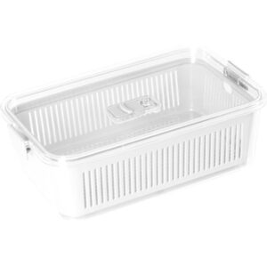 Pote Acrilico Hermetico Slim 2570ML Branco - Imagem 1