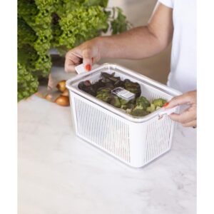 Pote Acrilico Hermetico Slim 4470ML Branco - Imagem 2