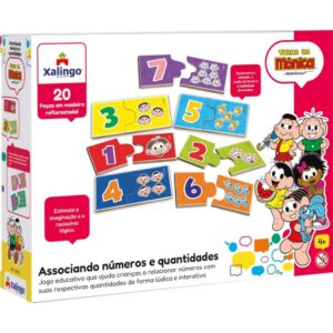 Brinquedo Pedagogico Turma da Monica num/Quant 20PC - Imagem 4
