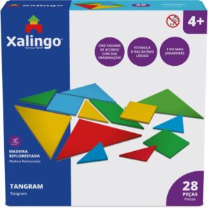 Brinquedo Pedagogico Tangram 28PCS - Imagem 1
