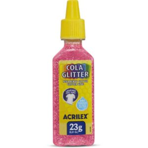Cola com Glitter Tubo 23G. Pink - Imagem 1