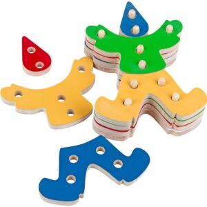 Brinquedo para Montar Palhaco Mdf Troque/Encaixe 12P - Imagem 2
