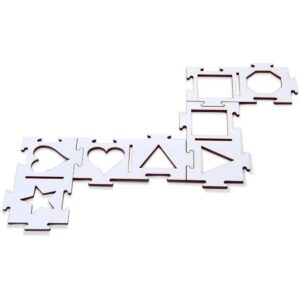Domino Percepcao Tatil Vazado 28PCS - Imagem 1