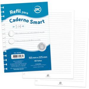 Caderno/Refil Smart Branco Colegial 48FLS. - Imagem 1