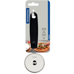 Utensilio Domestico Cortador de Pizza Inox Preto - Imagem 3