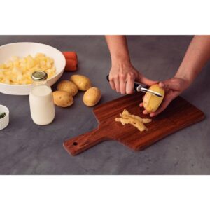 Utensilio Domestico Descascador de Batatas Inox Pt - Imagem 2