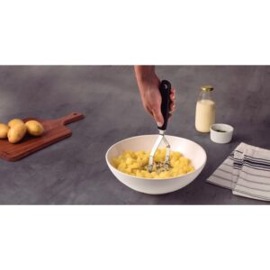 Utensilio Domestico Amassador de Batatas Inox Pto. - Imagem 2