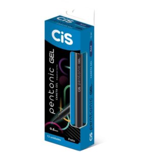 Caneta Gel Cis Pentonic 0,6MM Preta - Imagem 1