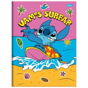 Caderno Brochurao Capa Dura Stitch 80FLS. - Imagem 3