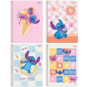 Caderno 01X1 Capa Dura Stitch 80FLS. - Imagem 1