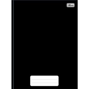 Caderno Brochurao Capa Dura Pepper 80FLS. Preto - Imagem 1