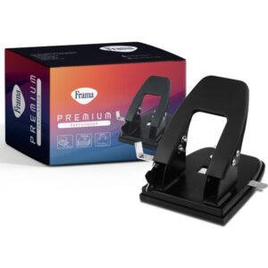 Perfurador de Papel Metal Grande Preto P/30FLS - Imagem 1