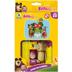 Brinquedo para Montar Masha e o Urso Picnic na Flore - Imagem 2