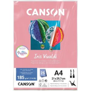 Papel A4 Color Iris Vivaldi Cores Pastel 185G - Imagem 1