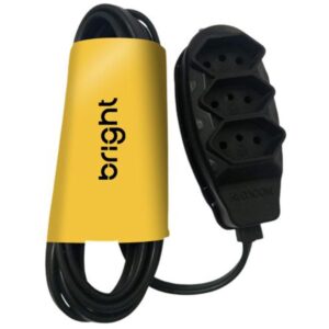 Extensao Eletrica Tripolar 3M 3 Tomadas Preta - Imagem 1