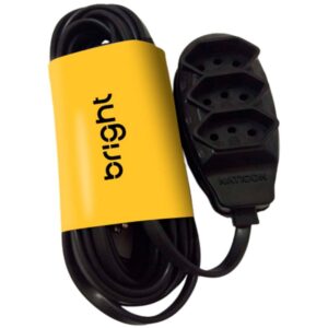 Extensao Eletrica Tripolar 5M 3 Tomadas Preta - Imagem 1