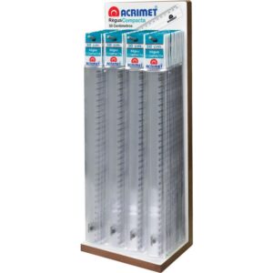 Regua de Poliestireno Compacta CR.30CM Display C/100 - Imagem 1