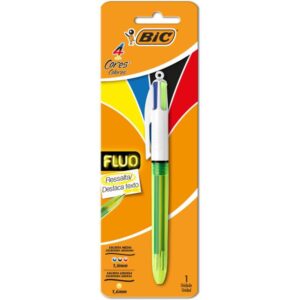 Caneta Esferografica Bic 4 Cores Fluo - Imagem 1