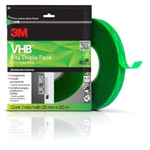 Fita Fixa Forte VHB4910 Tranp/Verde 25MMX20M - Imagem 1