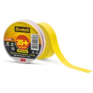 Fita Isolante Scotch 35+ 19MMX20M Amarela - Imagem 1