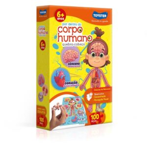 Quebra-Cabeca Cartonado Corpo Humano 100 Pecas - Imagem 1
