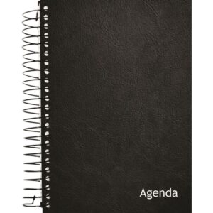 Agenda Permanente Espiral Cd Preta 160FL - Imagem 1